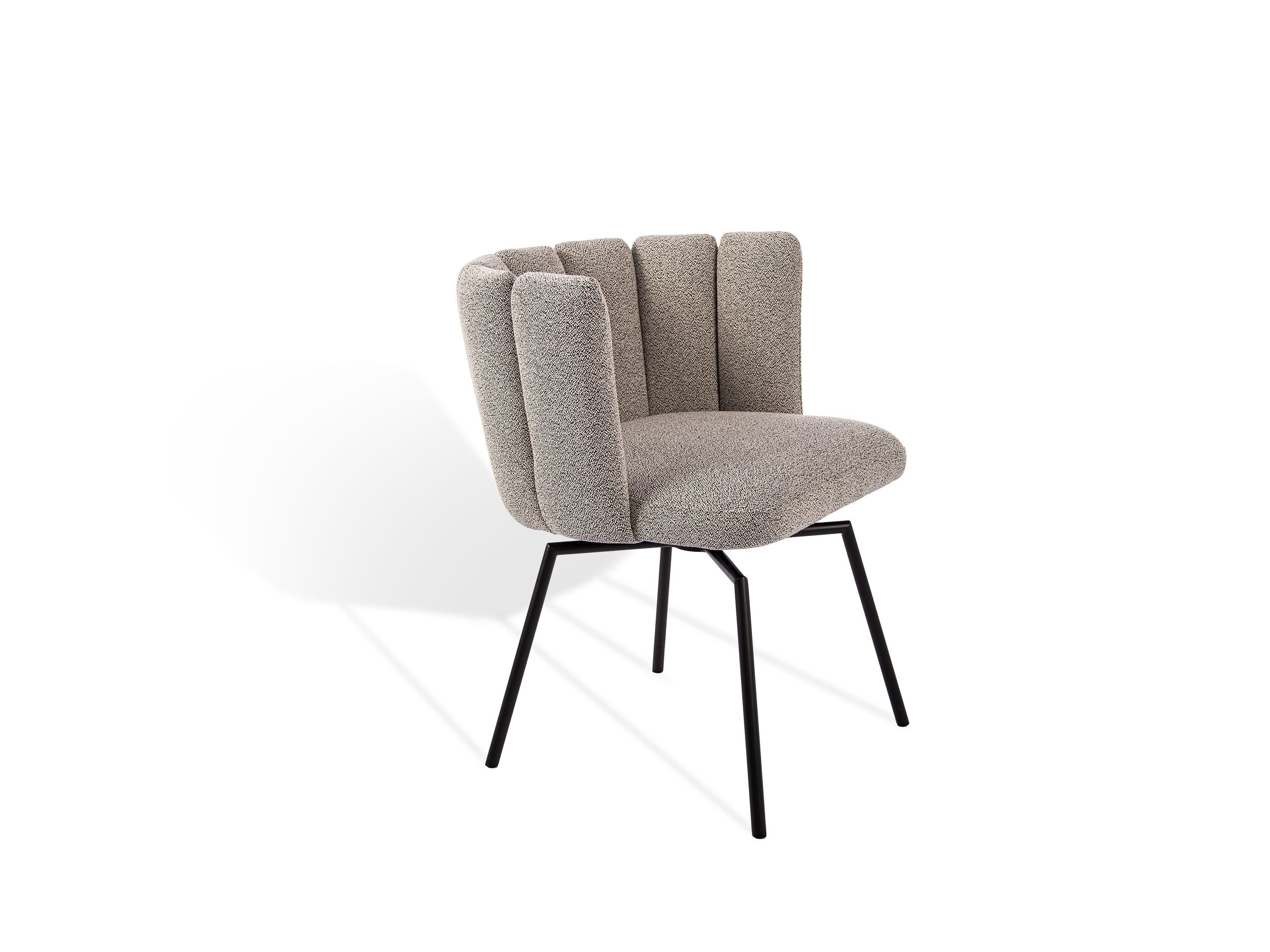 Мягкий стул с подлокотниками и крестообразной рамой KFF ARCH-00057569 - Вид №1