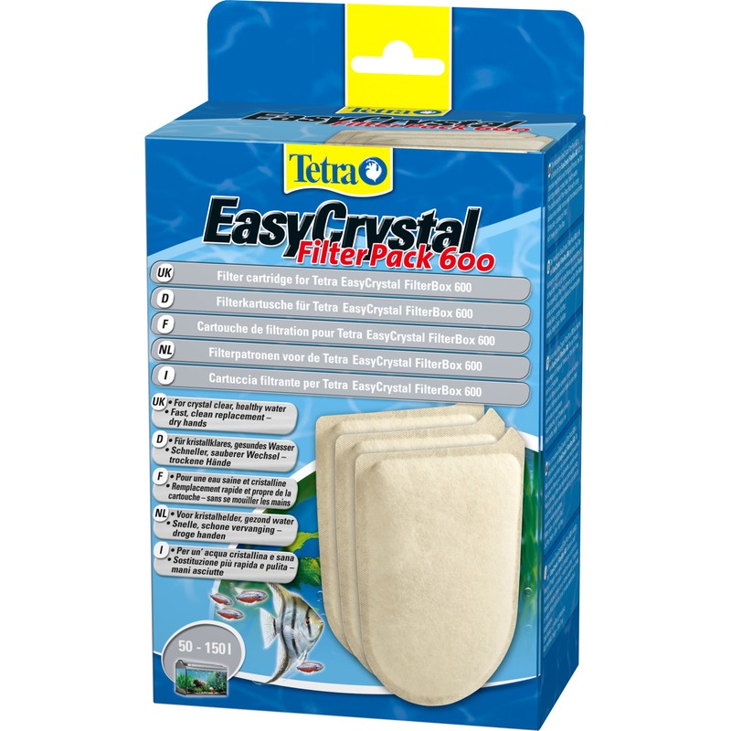 Т0043589 Фильтрующий материал для внут. фильтра EasyCrystal FilterPack С 600 картриджи с актив.углем 3шт TETRA  - Вид №1