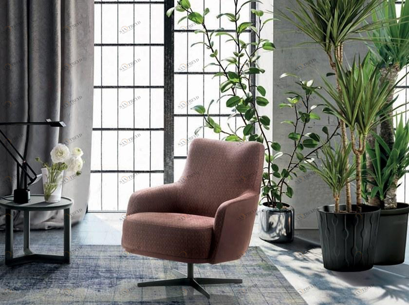 Marac Вращающееся кресло из ткани с 4 спицами sun-id-1380363