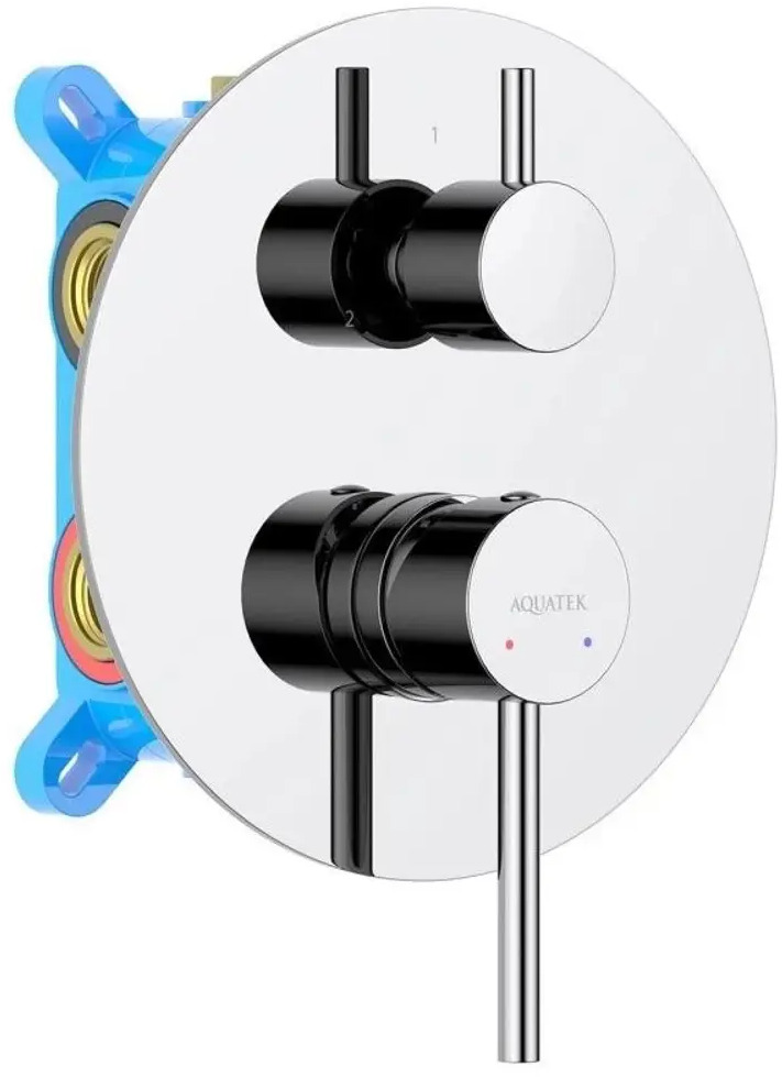 91678371 Встраиваемый смеситель Aquatek Европа AQ1347CR рычажный цвет хром STLM-0968668