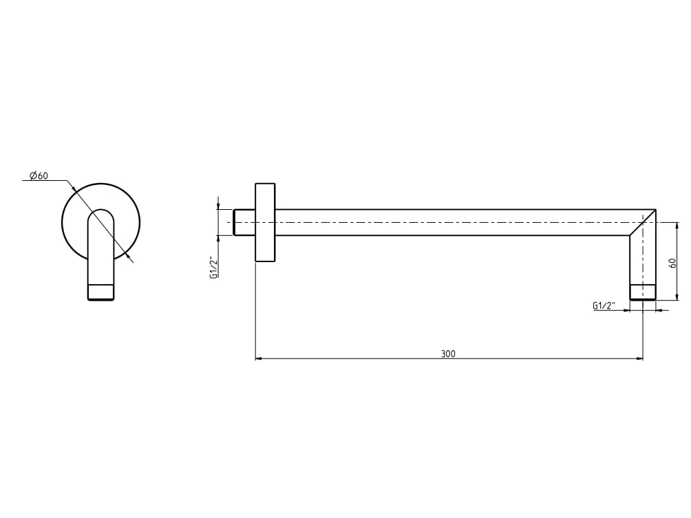 Настенный душ Rubinetterie Frattini душевые ARCH-00058571 - Вид №7