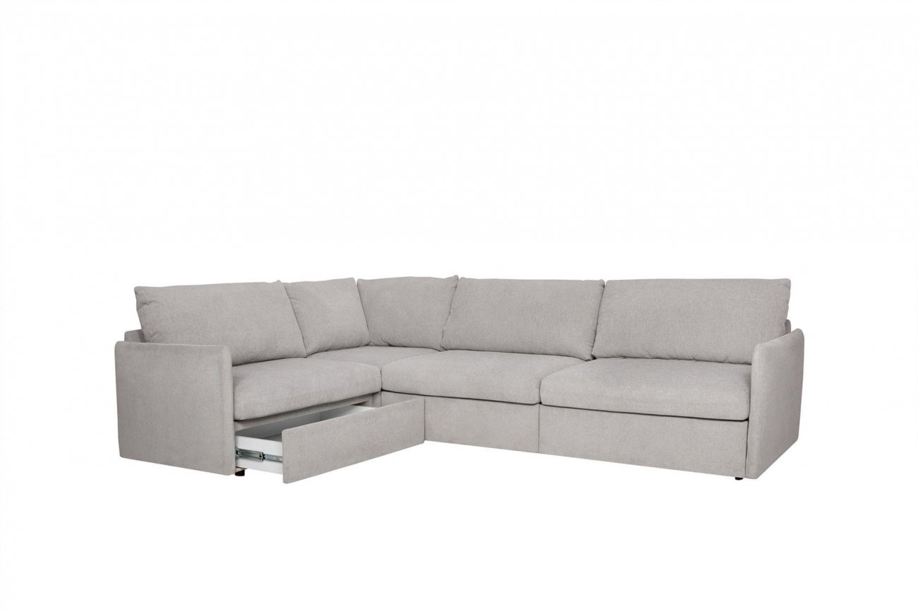 Диван-кровать Smart угловой светло-серый SITS ДИЗАЙНЕРСКИЕ, SMART 192340 Серый  - Вид №18