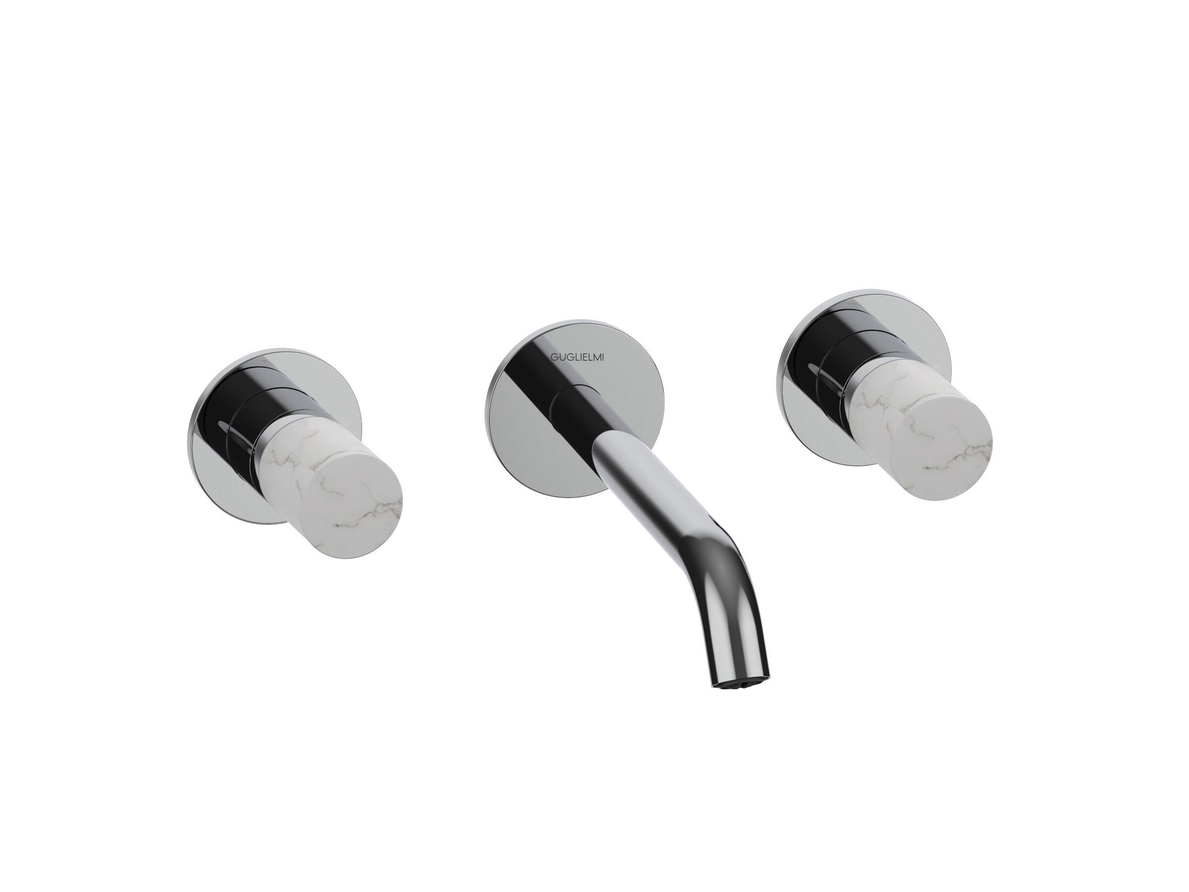 Настенный смеситель для раковины с 3 отверстиями GUGLIELMI RUBINETTERIE Sprint Color ARCH-00092938 - Вид №4