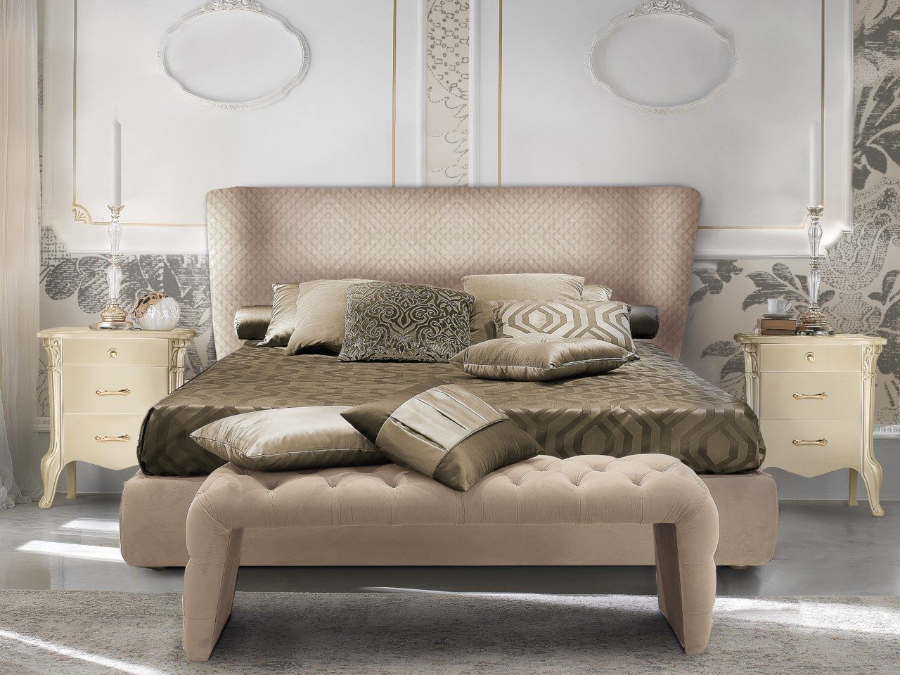 Мягкая скамейка из ткани CASA +39 City ARCH-00002874 - Вид №3