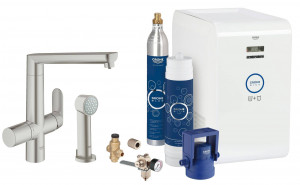 31355DC1 Смеситель для кухни Grohe GROHE Blue суперсталь