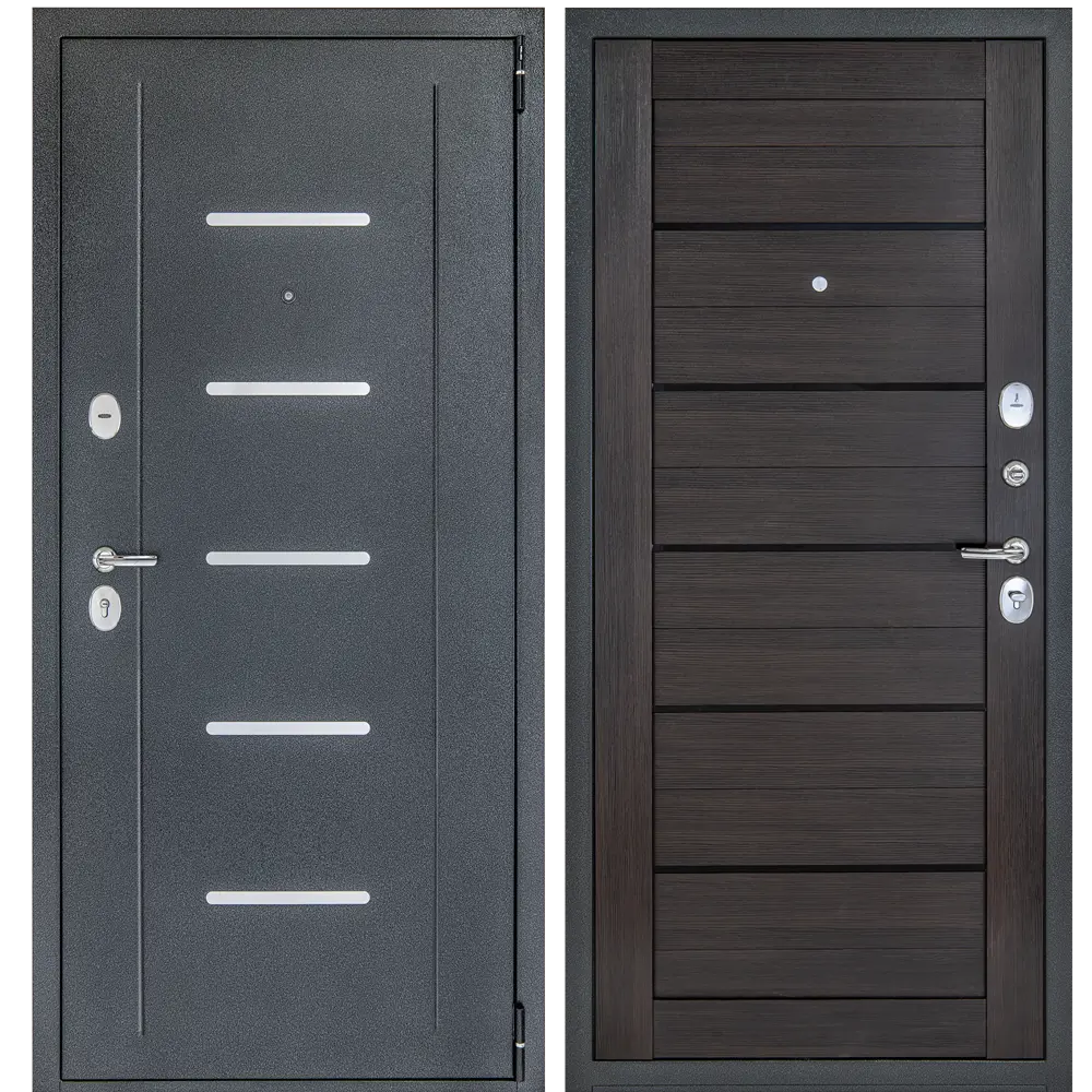 Дверь входная металлическая S-2 Герда 98x205 см правая венге PORTIKA STLM-2027385