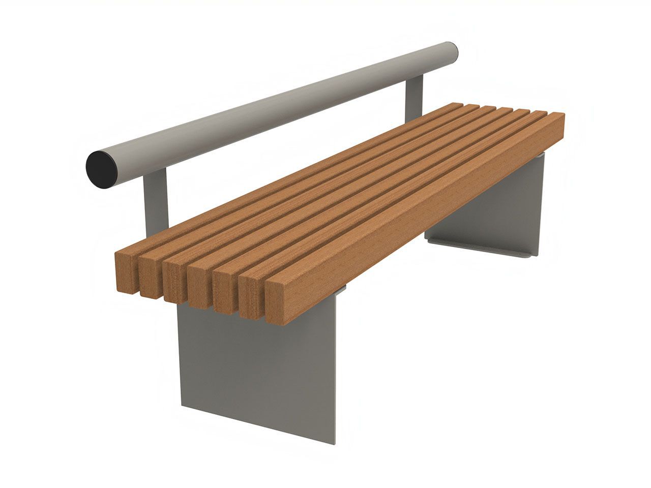 Скамья из окуме со спинкой Lazzari дольмен ARCH-00090444 - Вид №1