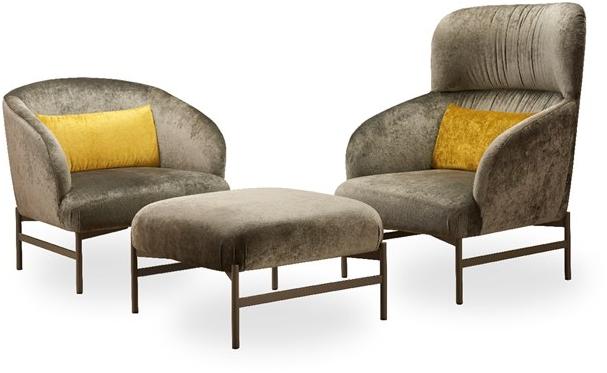 ROSSIN Подставка для ног из акриловой ткани Kamal metal sun-id-1465960 - Вид №3