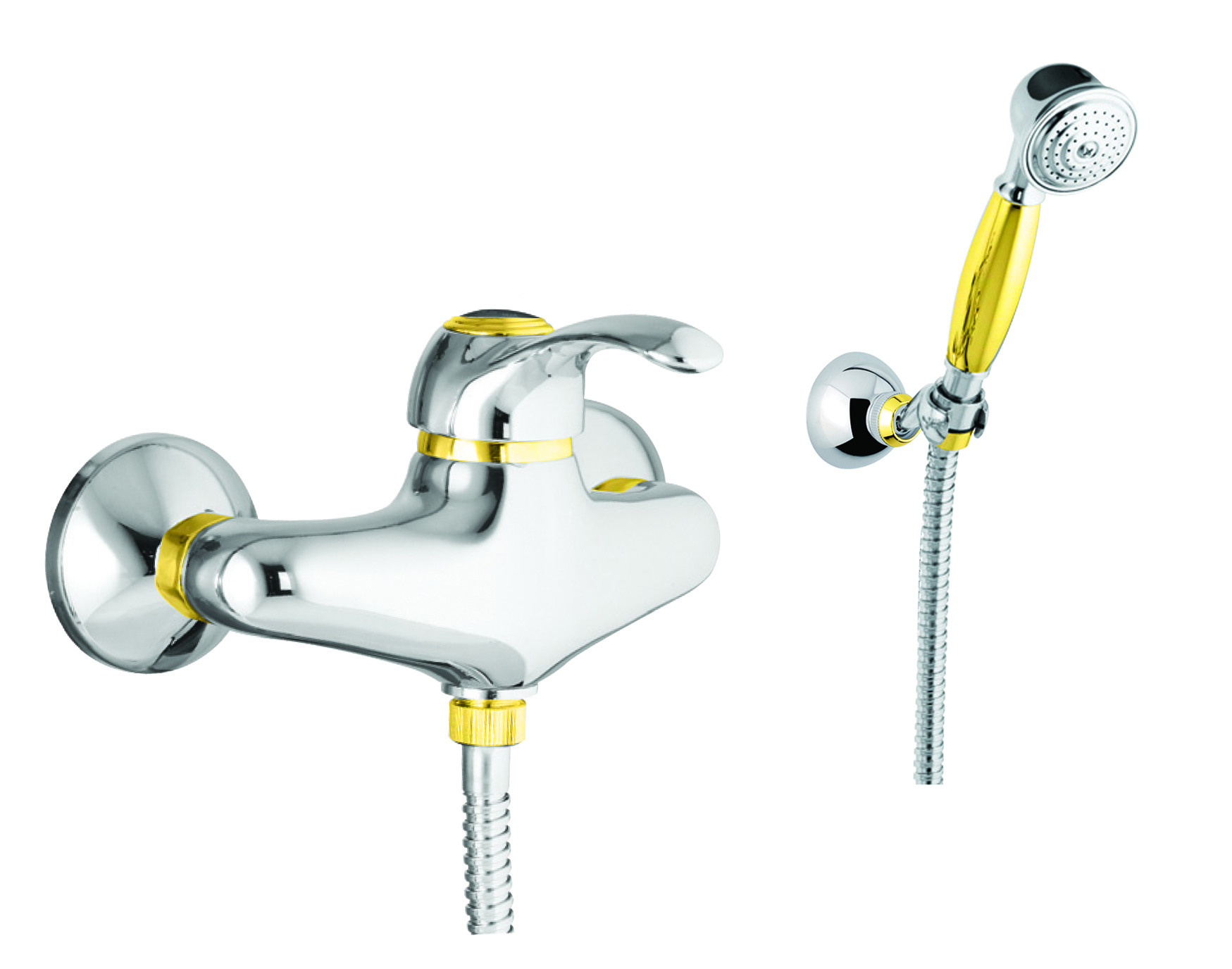 47CO5127 Смеситель для душа , хром-золото Fiore JAFAR  - Вид №1