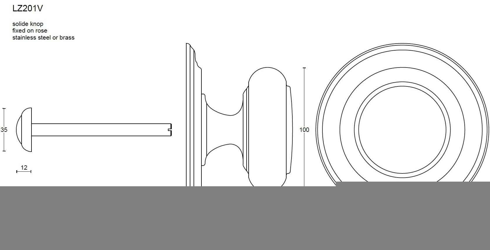 Formani Дверная ручка из нержавеющей стали Bosco Lz200pd/v/d - lz201v - Вид №4