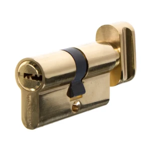 Цилиндр Palladium 2J07 60 TO1PB, 30x30 мм, ключ/вертушка, цвет золото 17216676 STLM-2051130