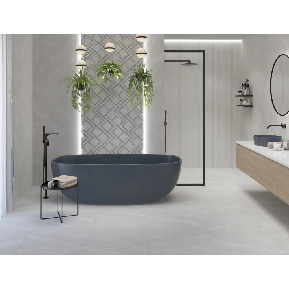 Настенная плитка Azori Hygge Light 31.5×63 см матовая белая 89404317 STLM-1578095 - Вид №5