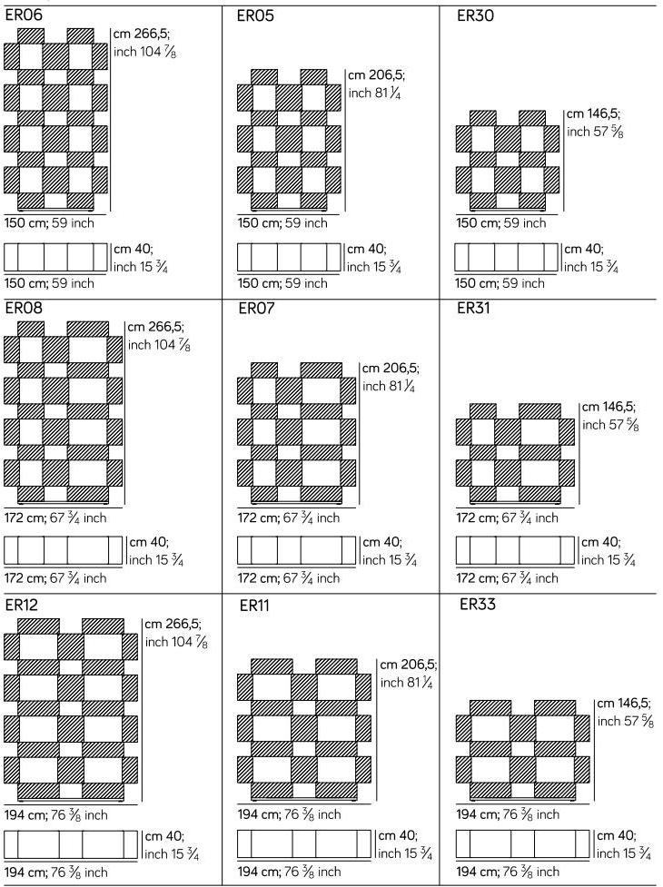 AMURA Модульный открытый книжный шкаф из металла Eresia Am038.er13 - Вид №10