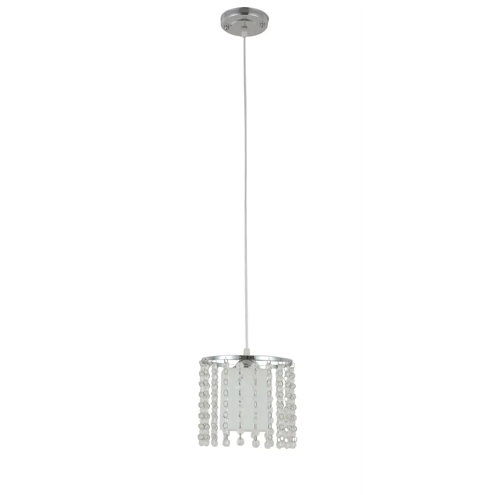 Светильник подвесной Rosco, 1 лампа, 3 м², цвет хром/белый 82823566 STLM-2169272 Rivoli 