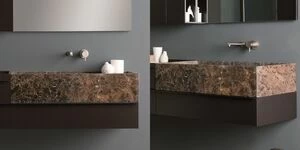 Toscoquattro Тумба под раковину с 1 ящиком 90 см PIANO мокко матов.