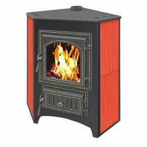 Печь-камин Везувий ПК-01 (220) угловой (красный)
