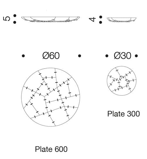 Круглая тарелка из грецкого ореха Danese Milano Kintsugi ARCH-00099734 - Вид №3