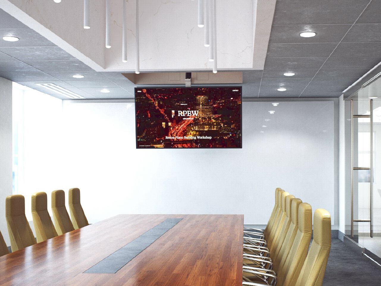 Потолочная подставка для телевизора с электроприводом Maior ARCH-00106004 - Вид №6