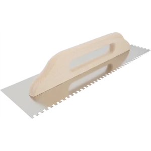 Гладилка зубчатая из нержавеющей стали Hardy 0800-434806 130x480 мм, зуб 6x6 мм