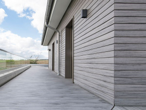 Деревянная панель фасада