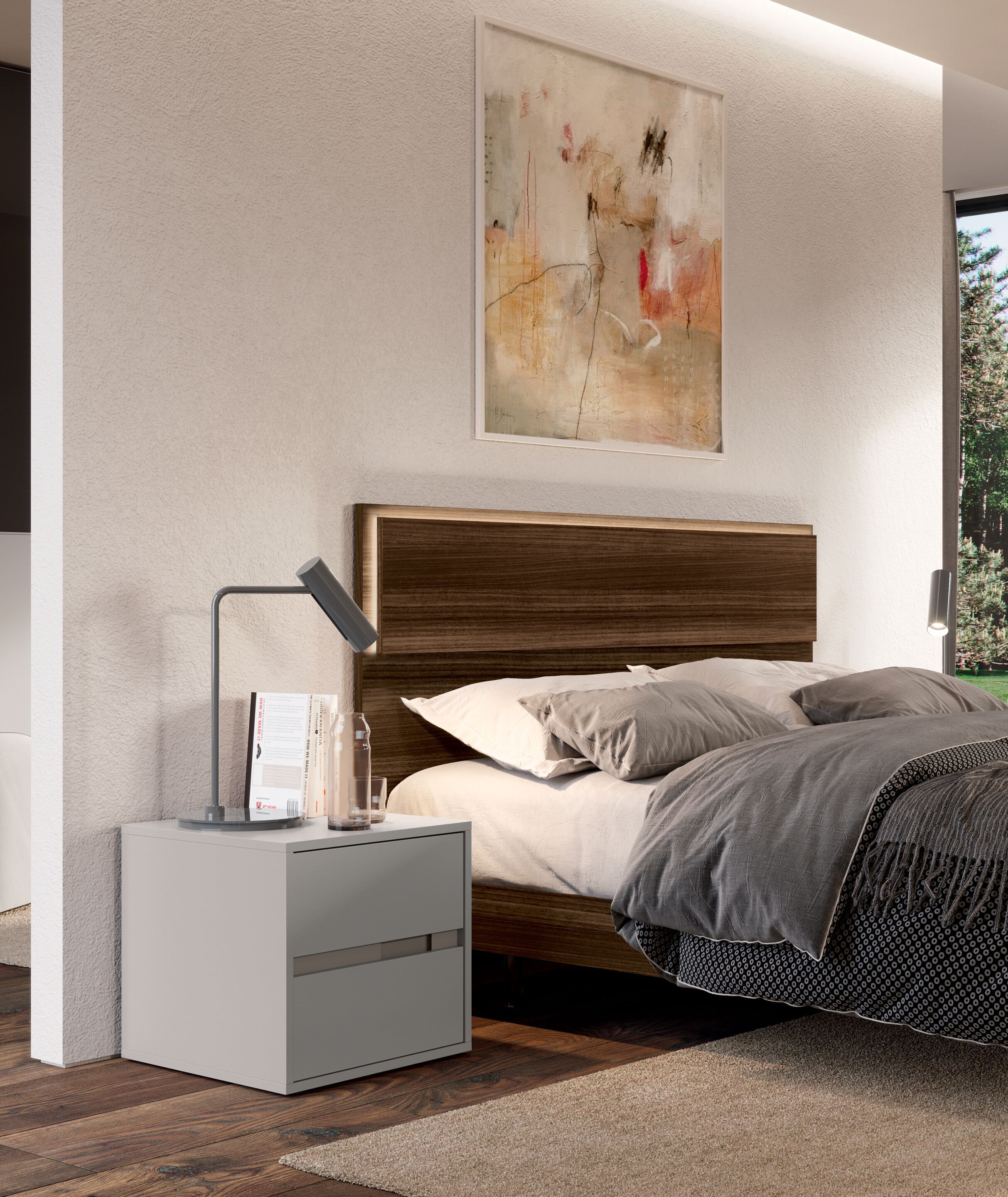 Деревянная двуспальная кровать Febal Casa SOAVE ARCH-00074118 - Вид №2