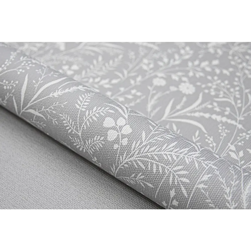 WALLSECRET Scandy: серые флизелиновые обои с ботаническим принтом 89395589 STLM-1508070 - Вид №3