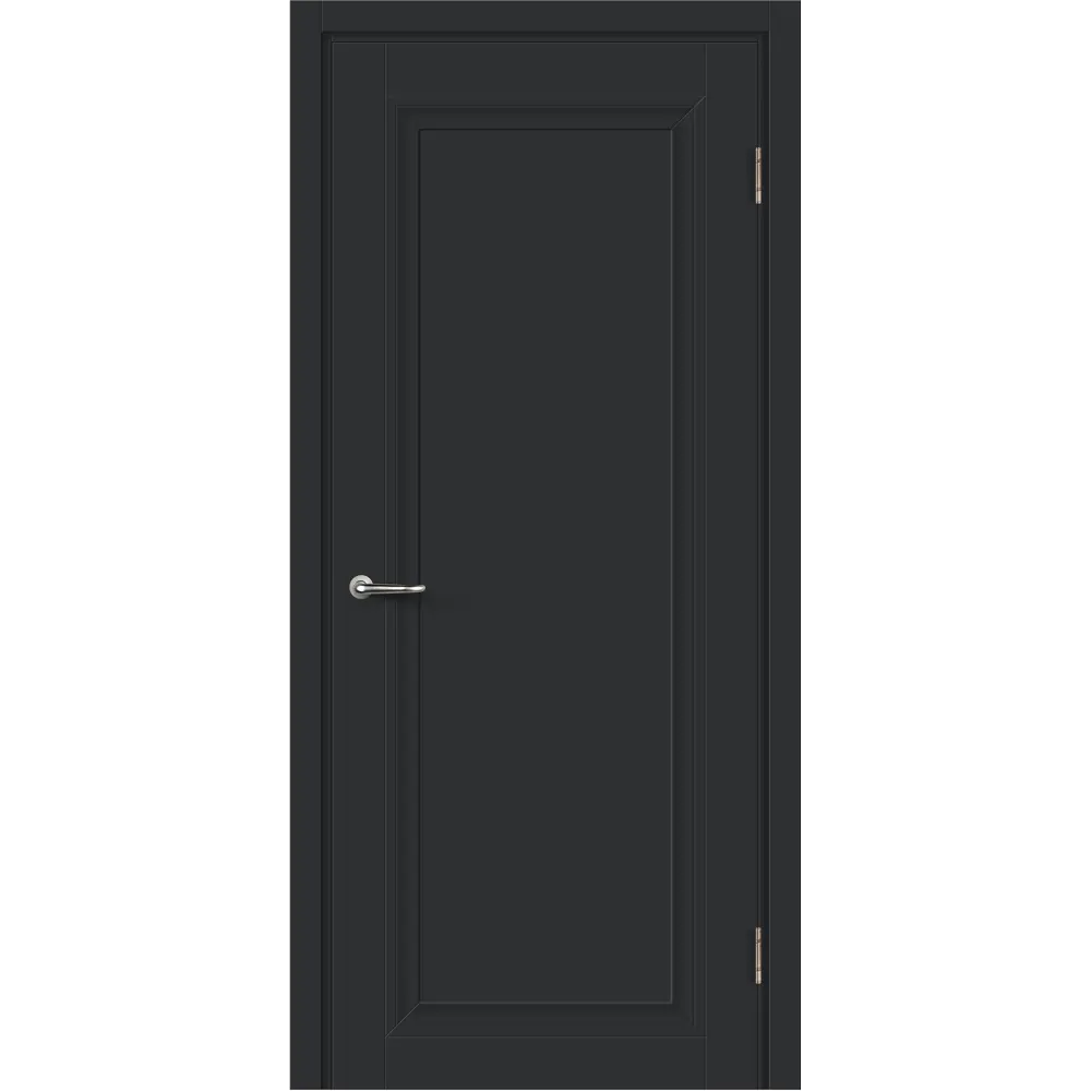 Дверь межкомнатная глухая Нобиле 60x200 см Hardflex цвет антрацит с замком 84491271 STLM-2030891 МАРИО РИОЛИ 