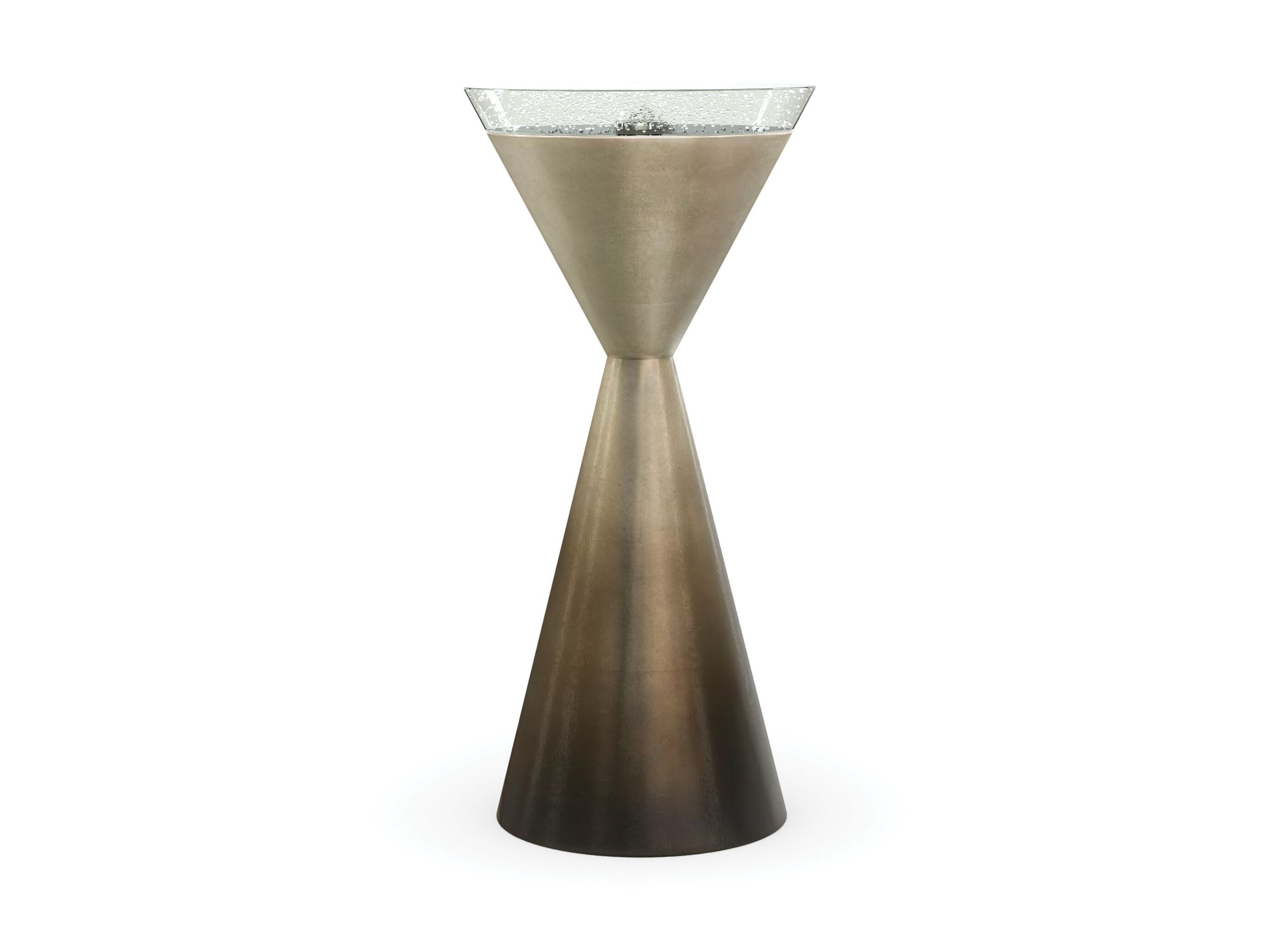 Высокий круглый стол из дерева и стекла Caracole SPY GLASS ARCH-00099995 - Вид №5