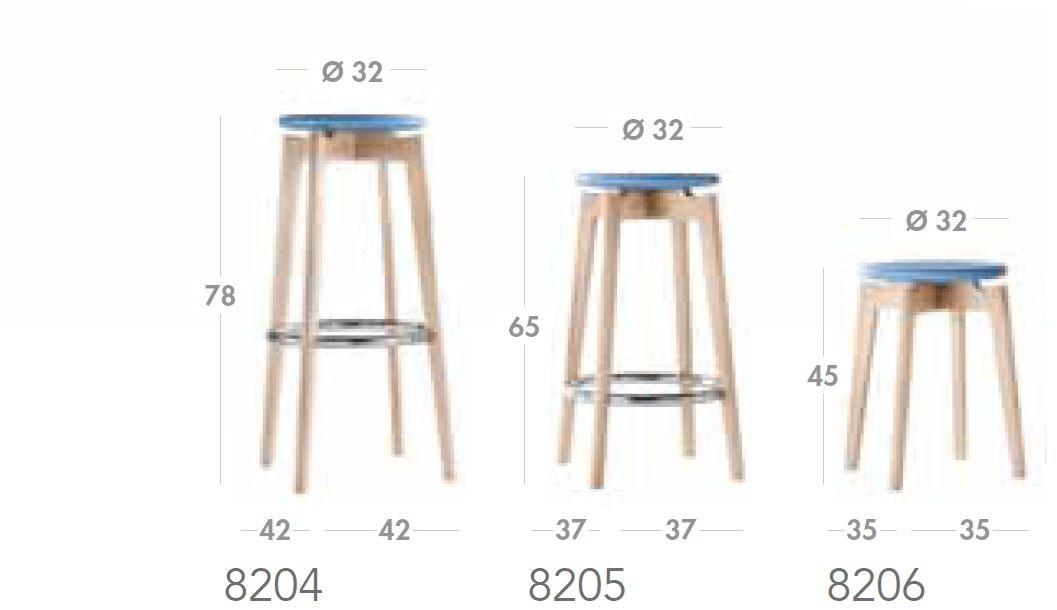 Sedex Высокий барный стул Fifty 8204 - 8205 - Вид №2