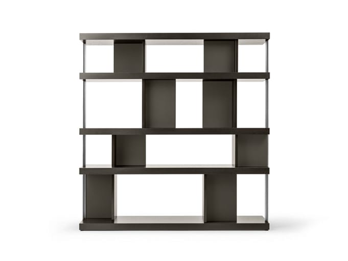 Деревянный двухсторонний книжный шкаф Poltrona Frau офис-системы управления ARCH-00147597 - Вид №1