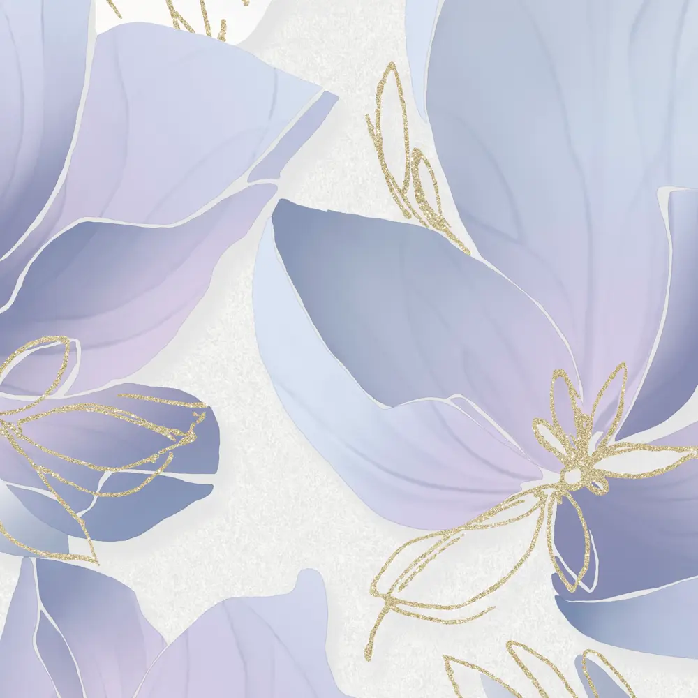 Флизелиновые обои WALLSECRET Lancome сиреневые с виниловым покрытием 86858300 STLM-0072079 - Вид №1