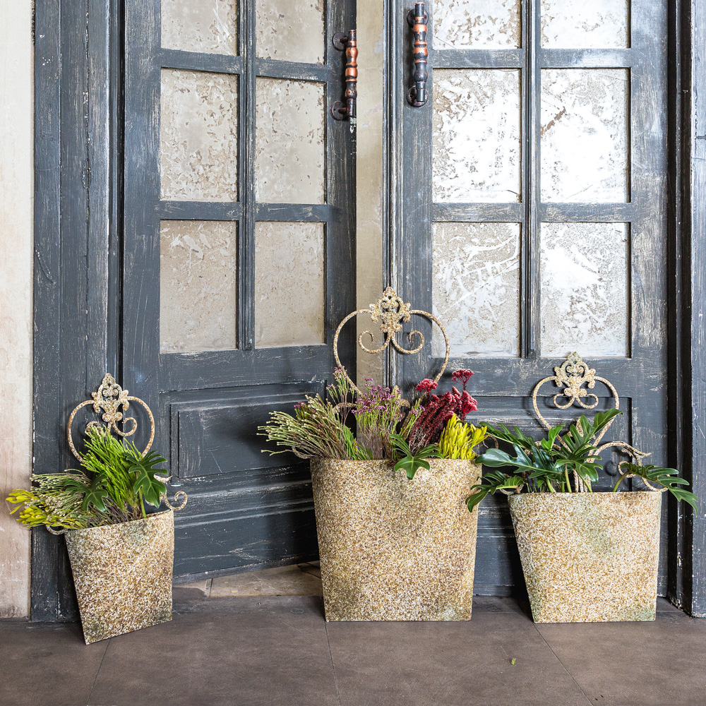 3112124 Металлическое кашпо «Верментино», версия S Object Desire  - Вид №2