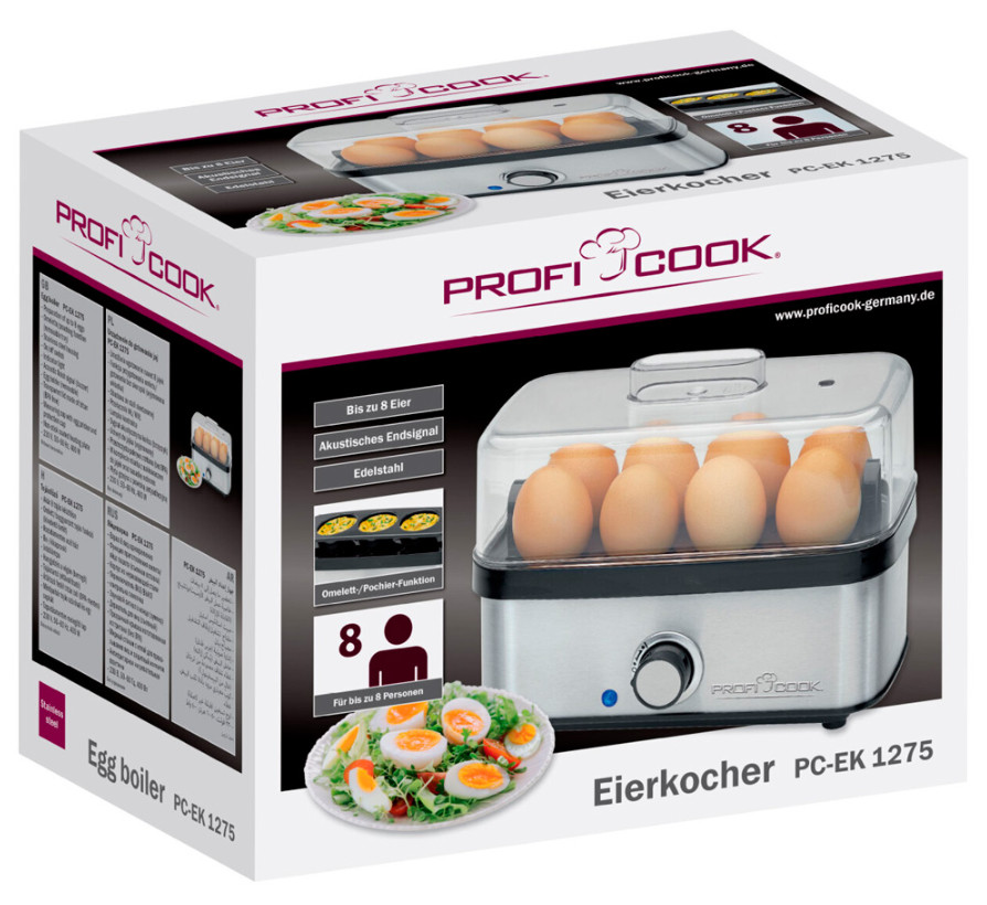 9086591 Яйцеварка Profi Cook PC-EK 1275 серебристый ProfiCook STDN-0044971 - Вид №1