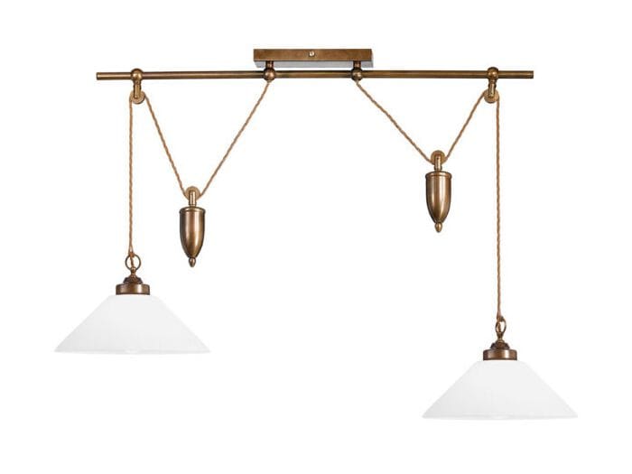 Светодиодный потолочный светильник из латуни и стекла Cremasco Illuminazione Венецианская традиция ARCH-00005935