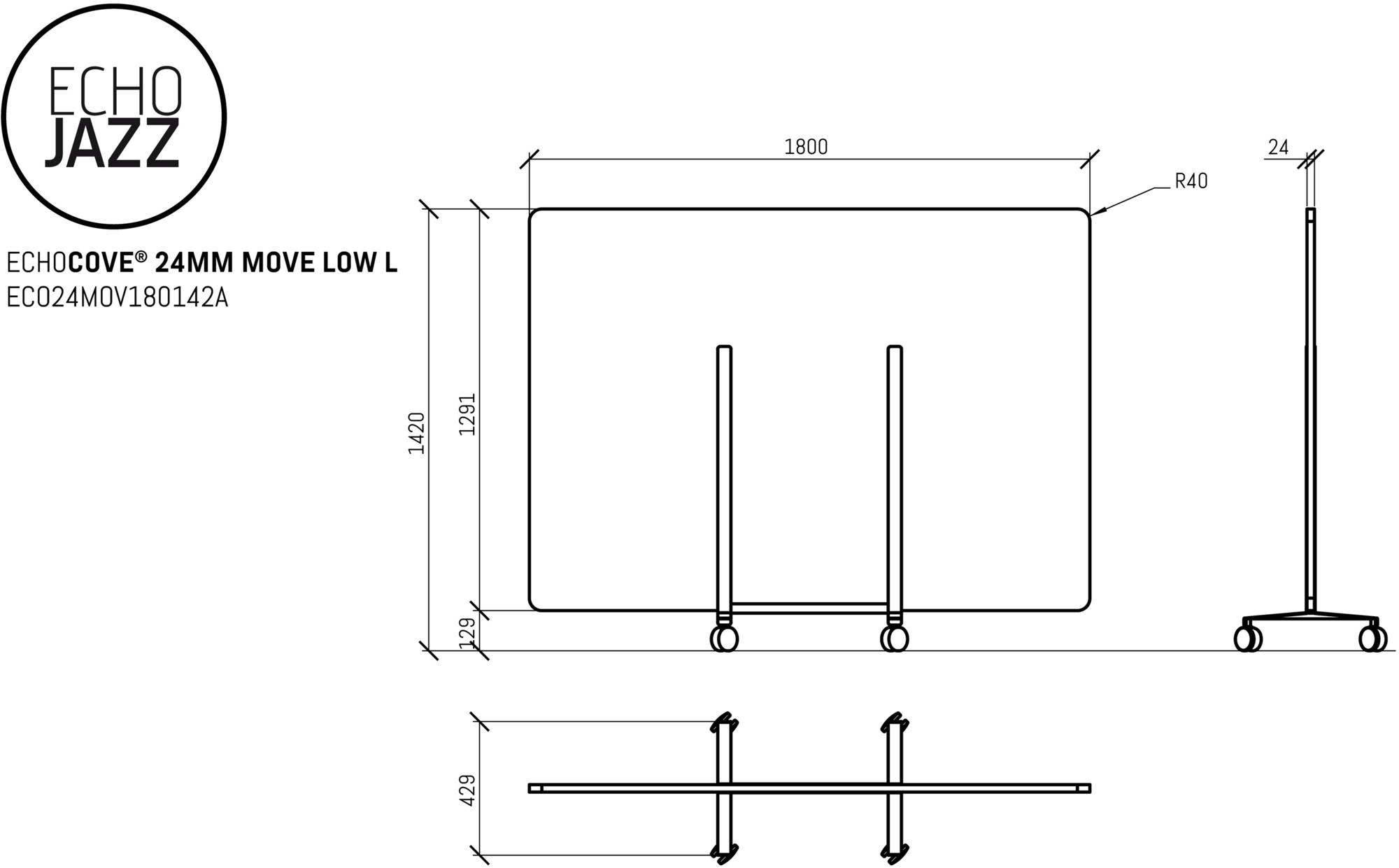 ECHOJAZZ Разделитель мобильного офиса на колесах sun-id-1480688 - Вид №6
