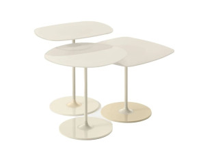 Высокий металлический стол для сада