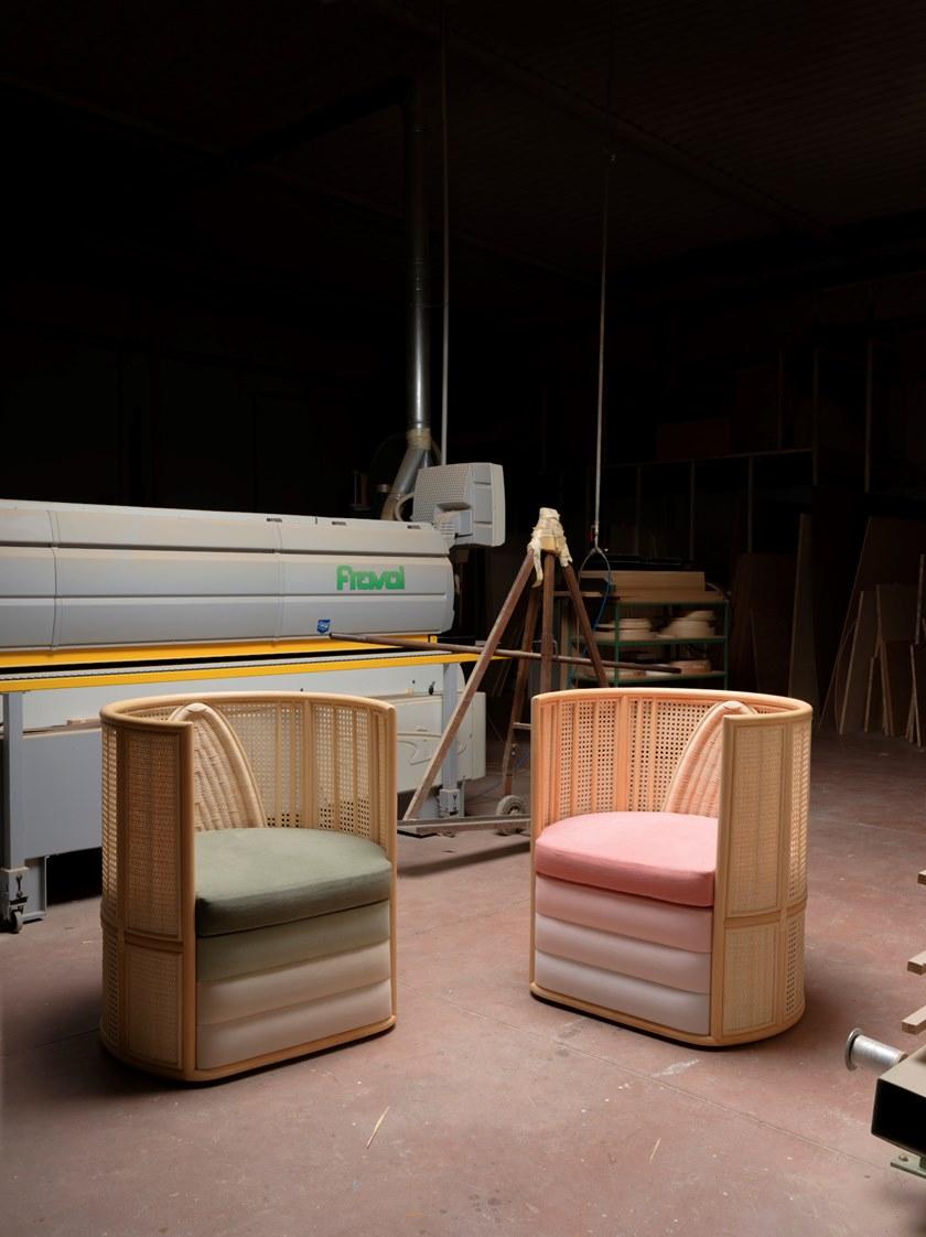 Bottega Intreccio Кресло плетеное с подлокотниками  P002  - Вид №2