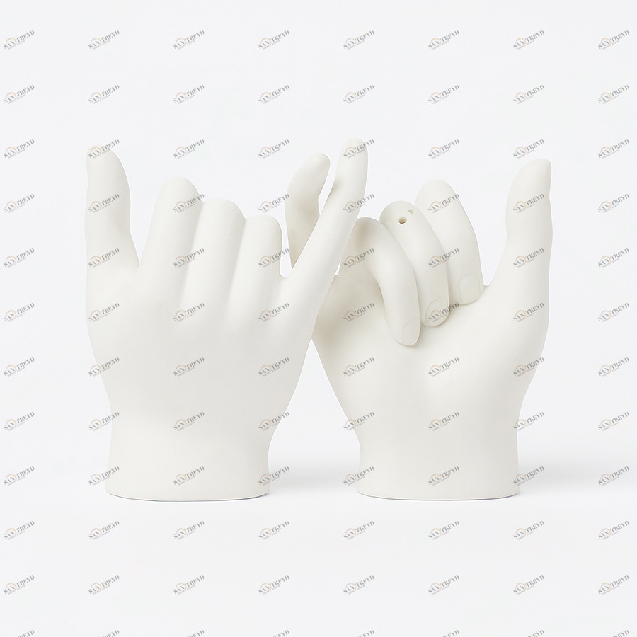 Солонка и перечница белые Pinky Swear DOIY ДИЗАЙНЕРСКИЕ 00-3870637 Белый 