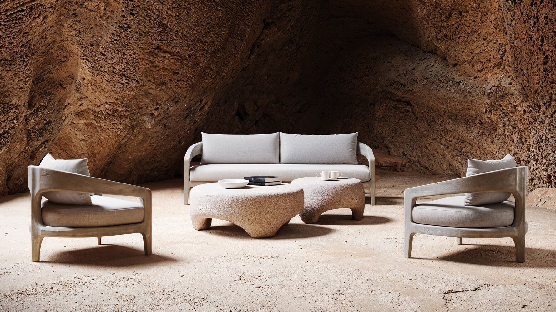 3-местный тканевый садовый диван SNOC Кит ARCH-00036784 - Вид №10