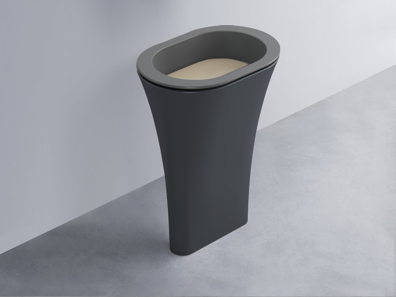 AMLA65-CM+AMPILO-AV+AMCOLO-BA Раковина Amedeo Ovale отдельностоящая cielo Enjoy + Amedeo Ceramica Cielo