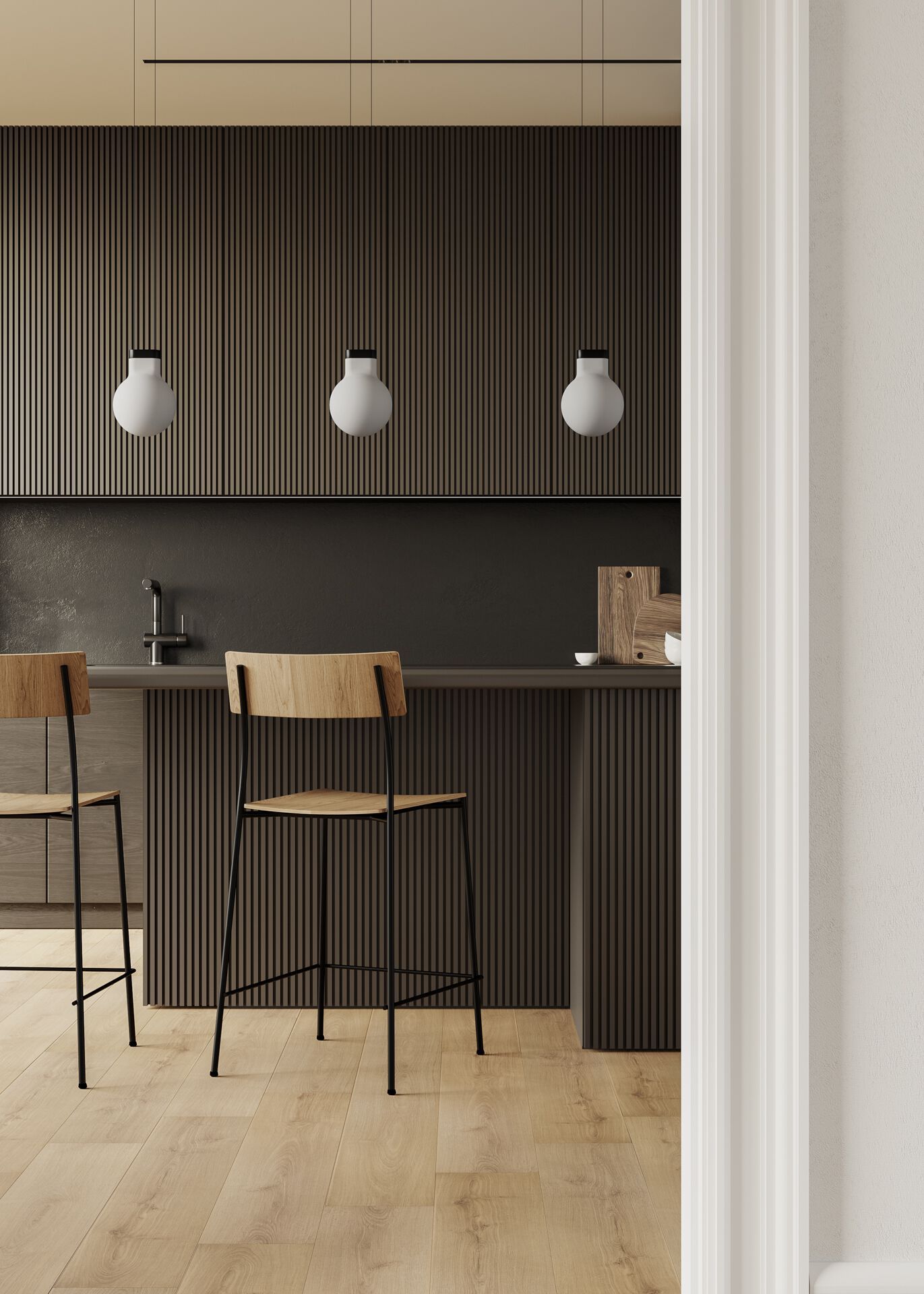 Деревянный штабелируемый стул Omelette Editions ALEX BISTRO ARCH-00039418 - Вид №2