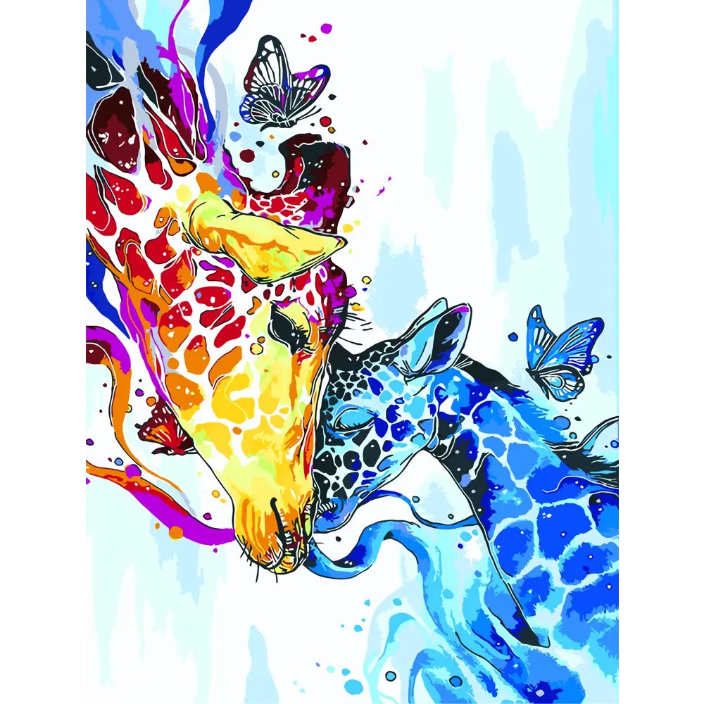 Картина по номерам Огонь и лед 30х40 см FBRUSH STLM-2032893