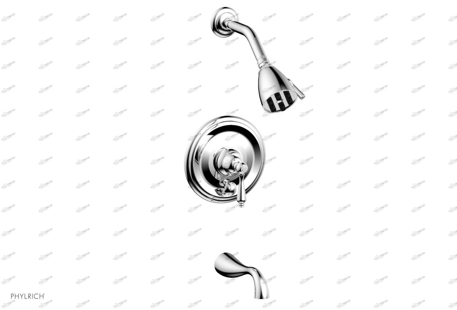 Смеситель для душа REVERE & SAVANNAH Phylrich  DPB2100-026 Хромированный 