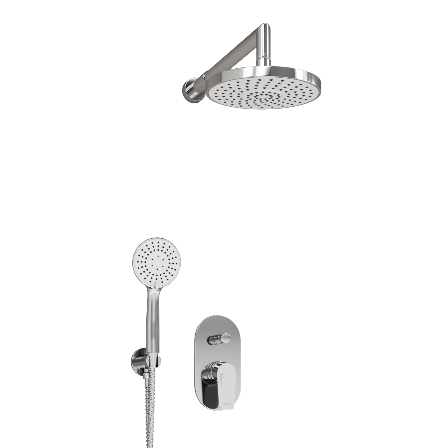 A16629 Встраиваемый комплект для душа с верхней душевой насадкой и лейкой WasserKRAFT  - Вид №1