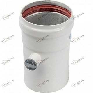 Труба дымохода STOUT DN80 с ревизионным патрубком SCA0080010125