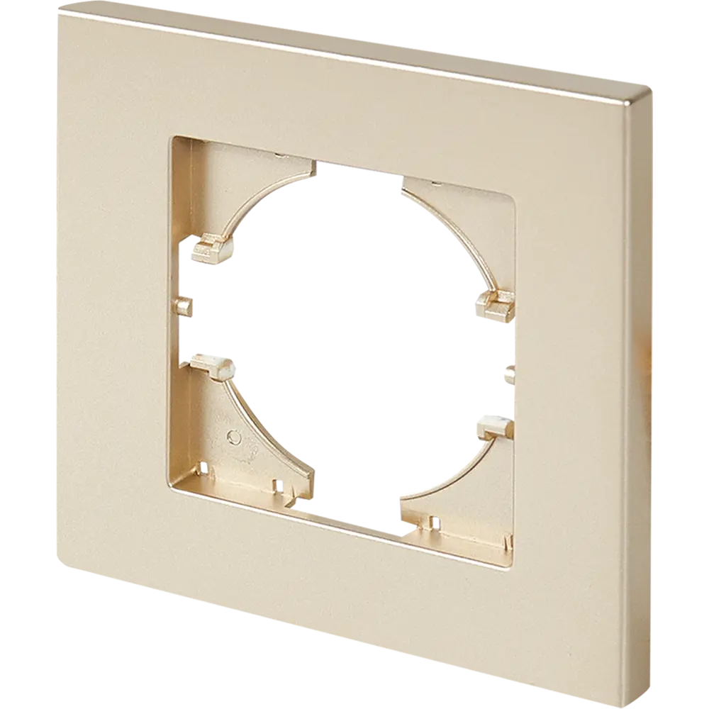 Рамка для розеток и выключателей Gusi Electric City 1 пост цвет шампань Ugra STLM-2120639 - Вид №1