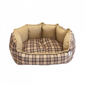 ПР0054241 Лежак для животных Geometry Клетка 43х36см бежево-коричневый Foxie