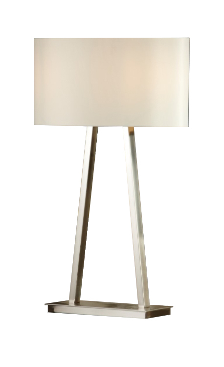 Настольная лампа (Brushed) Baxter от RVAstley 5890 RVASTLEY КЛАССИЧЕСКИЕ 061998 Белый;хром  - Вид №1