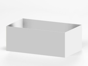 Низкая алюминиевая плантатор с порошковым покрытием