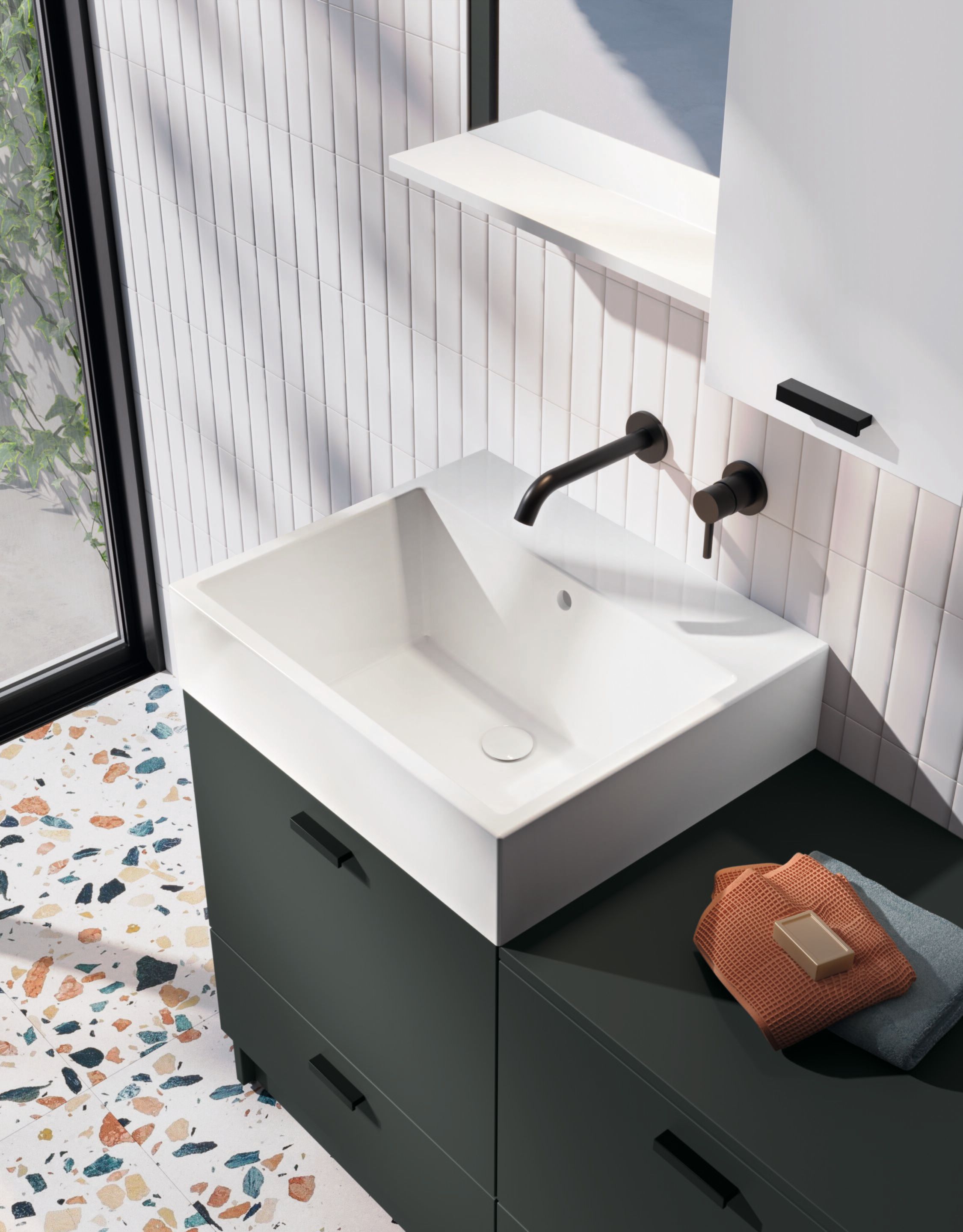 Напольный умывальник со встроенным умывальником COLAVENE Volant ARCH-00087619 - Вид №1